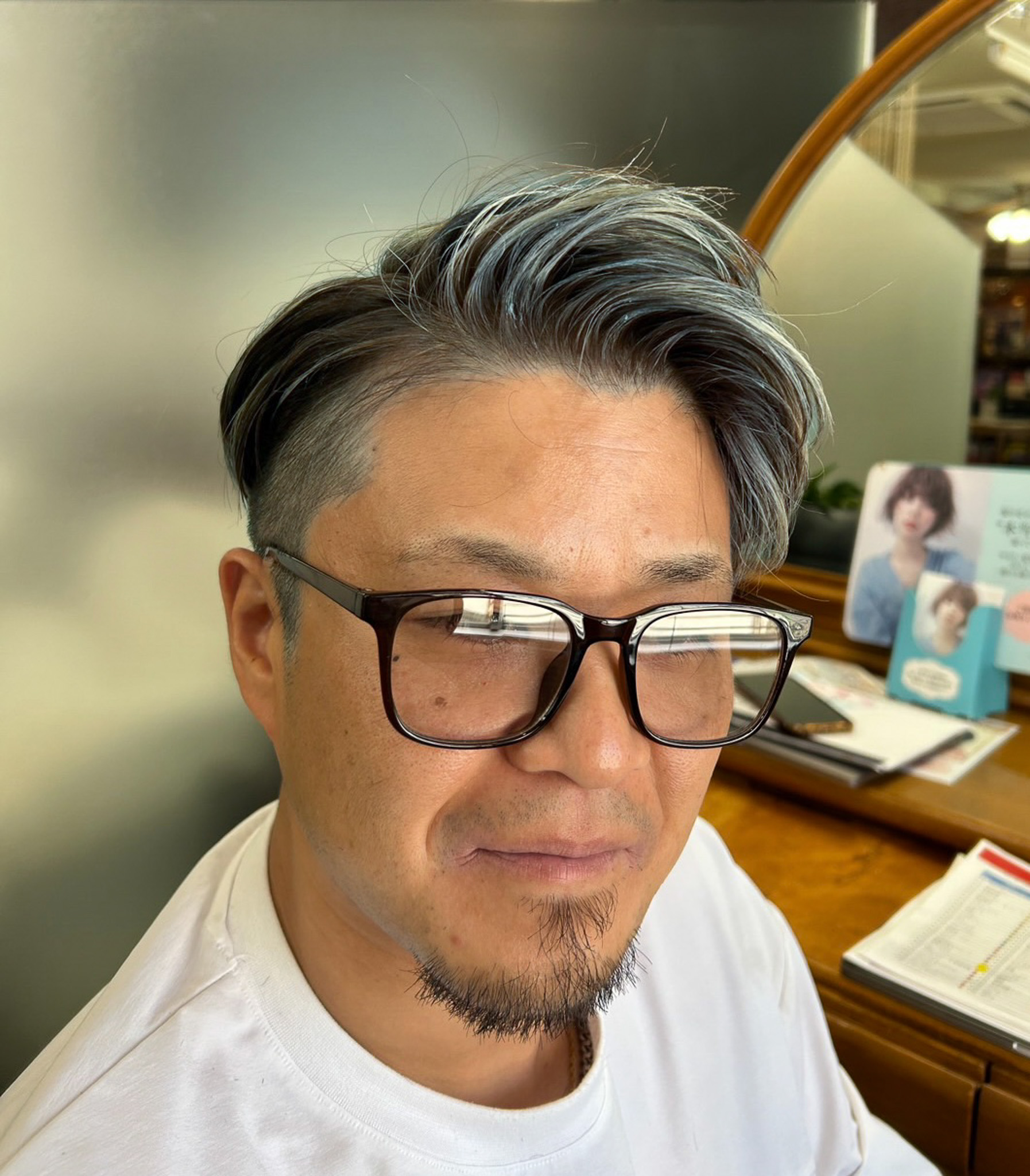 白髪ぼかし ビフォー